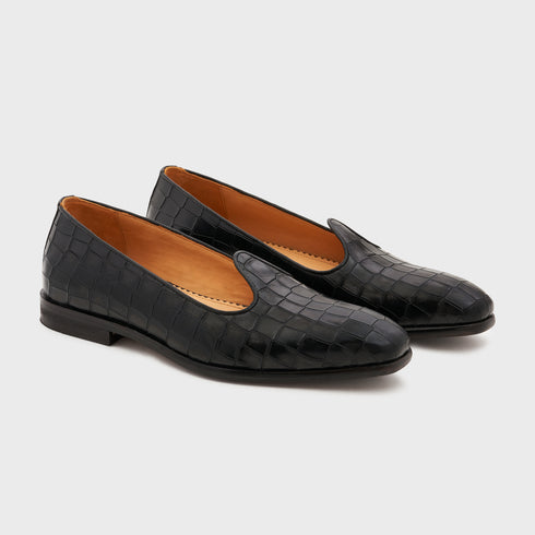 Nagra | Midnight Black Croco Leather